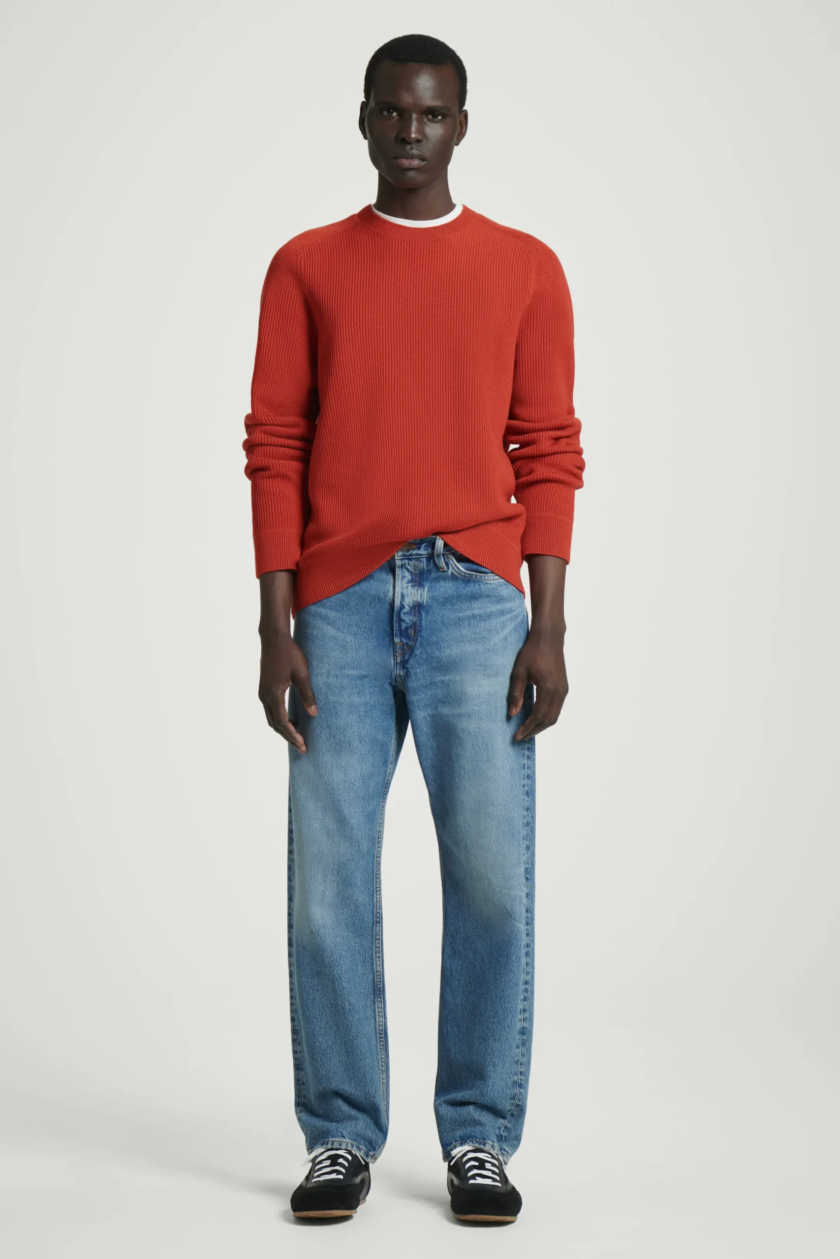 Herren COS Pullover | Strickmode*GERIPPTER PULLOVER AUS MERINOWOLLE