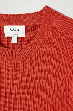Herren COS Pullover | Strickmode*GERIPPTER PULLOVER AUS MERINOWOLLE