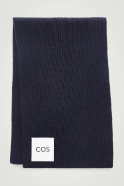 Damen COS Mützen, Schals & Handschuhe*GERIPPTER SCHAL AUS WOLLE-KASCHMIR-MIX