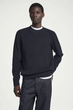 Herren COS Pullover | Strickmode*GERIPPTER STRICKPULLOVER AUS BAUMWOLLE