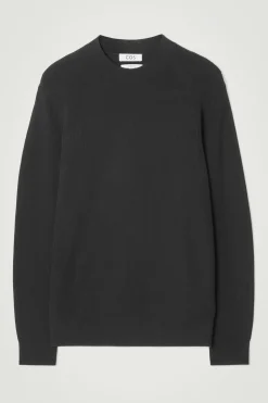 Herren COS Pullover | Strickmode*GERIPPTER STRICKPULLOVER AUS BAUMWOLLE