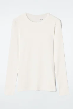 Damen COS Oberteile*GERIPPTES LANGARMSHIRT AUS JERSEY