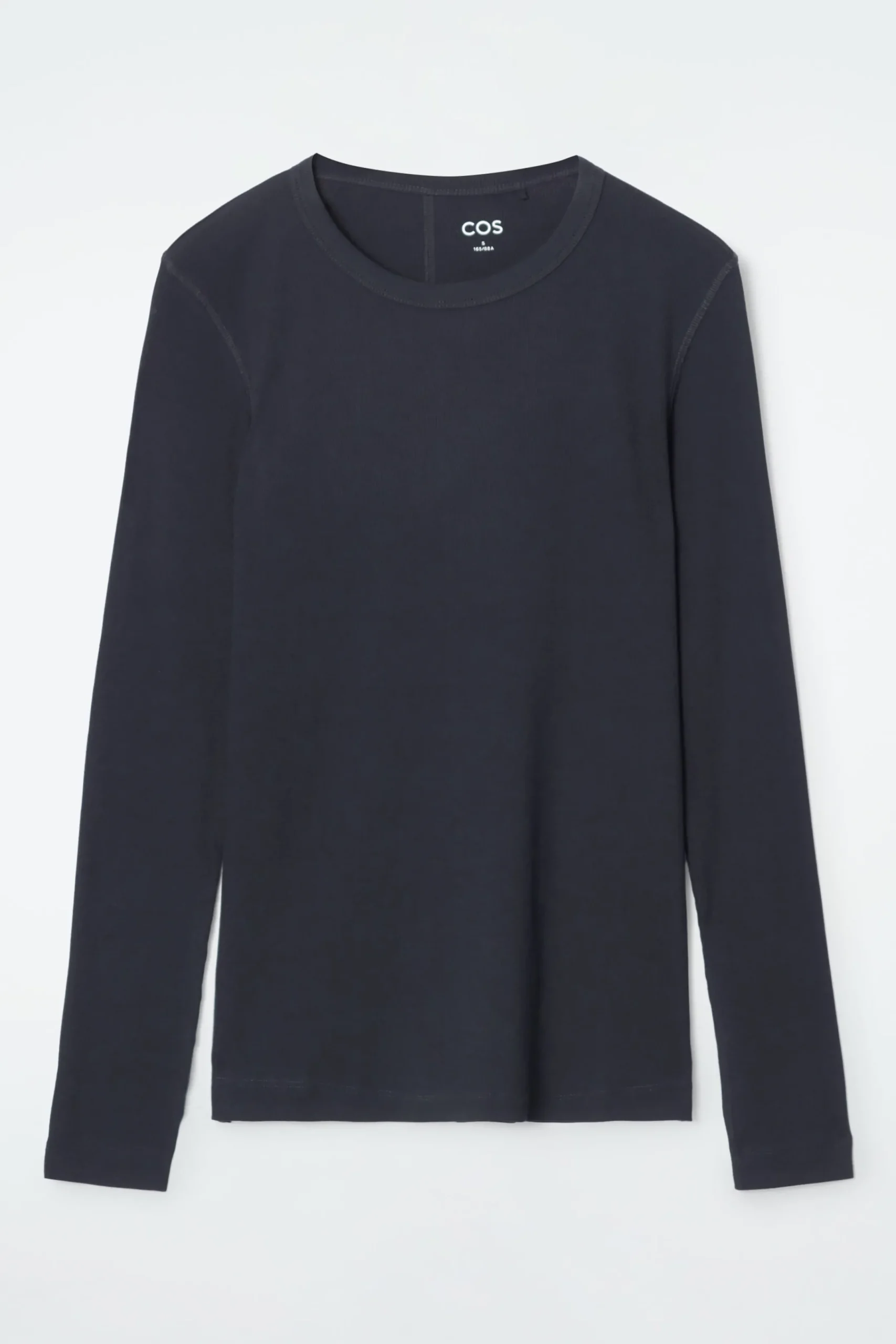 Damen COS Oberteile*GERIPPTES LANGARMSHIRT AUS JERSEY