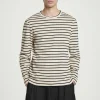 Herren COS T-Shirts & Tanktops*GERIPPTES LANGARMSHIRT MIT STREIFEN