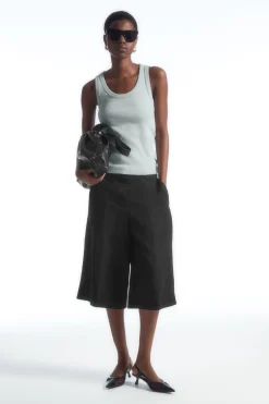 Damen COS Oberteile*GERIPPTES TANKTOP MIT RUNDHALSAUSSCHNITT