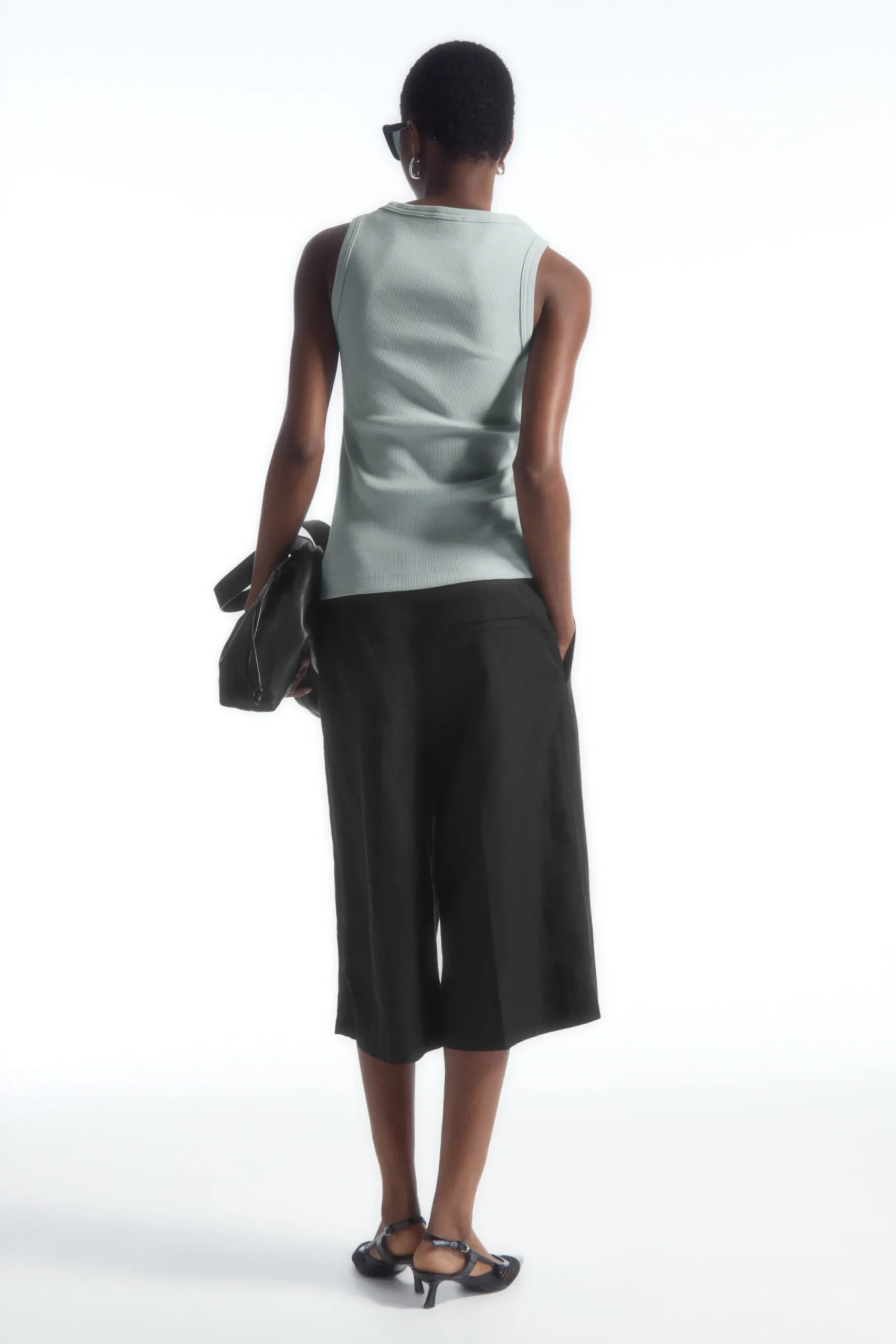 Damen COS Oberteile*GERIPPTES TANKTOP MIT RUNDHALSAUSSCHNITT