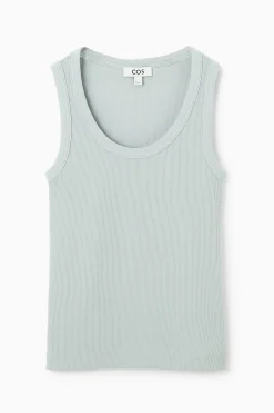 Damen COS Oberteile*GERIPPTES TANKTOP MIT RUNDHALSAUSSCHNITT