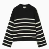 Damen COS Strickmode*GESTREIFTER PULLOVER AUS MERINOWOLLE