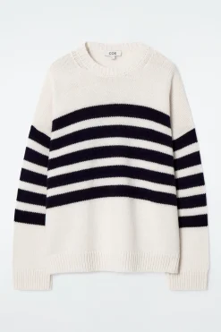 Damen COS Strickmode*GESTREIFTER WOLLPULLOVER