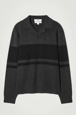 Herren COS Poloshirts | Pullover*GESTREIFTES POLOSHIRT AUS DOUBLEFACE-STRICK