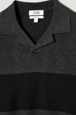 Herren COS Poloshirts | Pullover*GESTREIFTES POLOSHIRT AUS DOUBLEFACE-STRICK