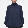 Damen COS Kaschmir | Strickmode*GROBSTRICKPULLOVER AUS KASCHMIR MIT ROLLKRAGEN