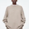 Damen COS Kaschmir | Strickmode*GROBSTRICKPULLOVER AUS KASCHMIR