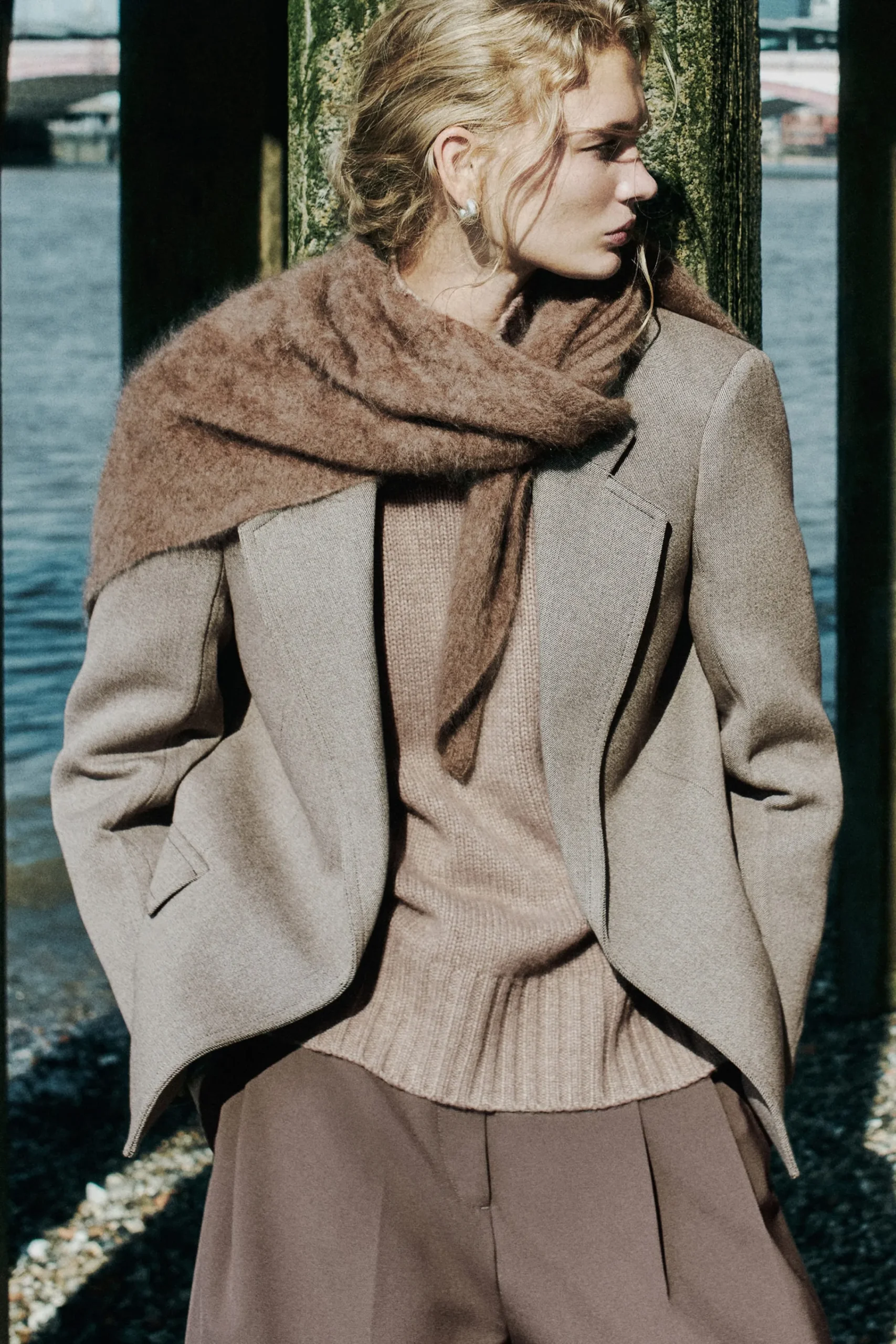 Damen COS Strickmode | Kaschmir*GROBSTRICKPULLOVER AUS KASCHMIR MIT ROLLKRAGEN