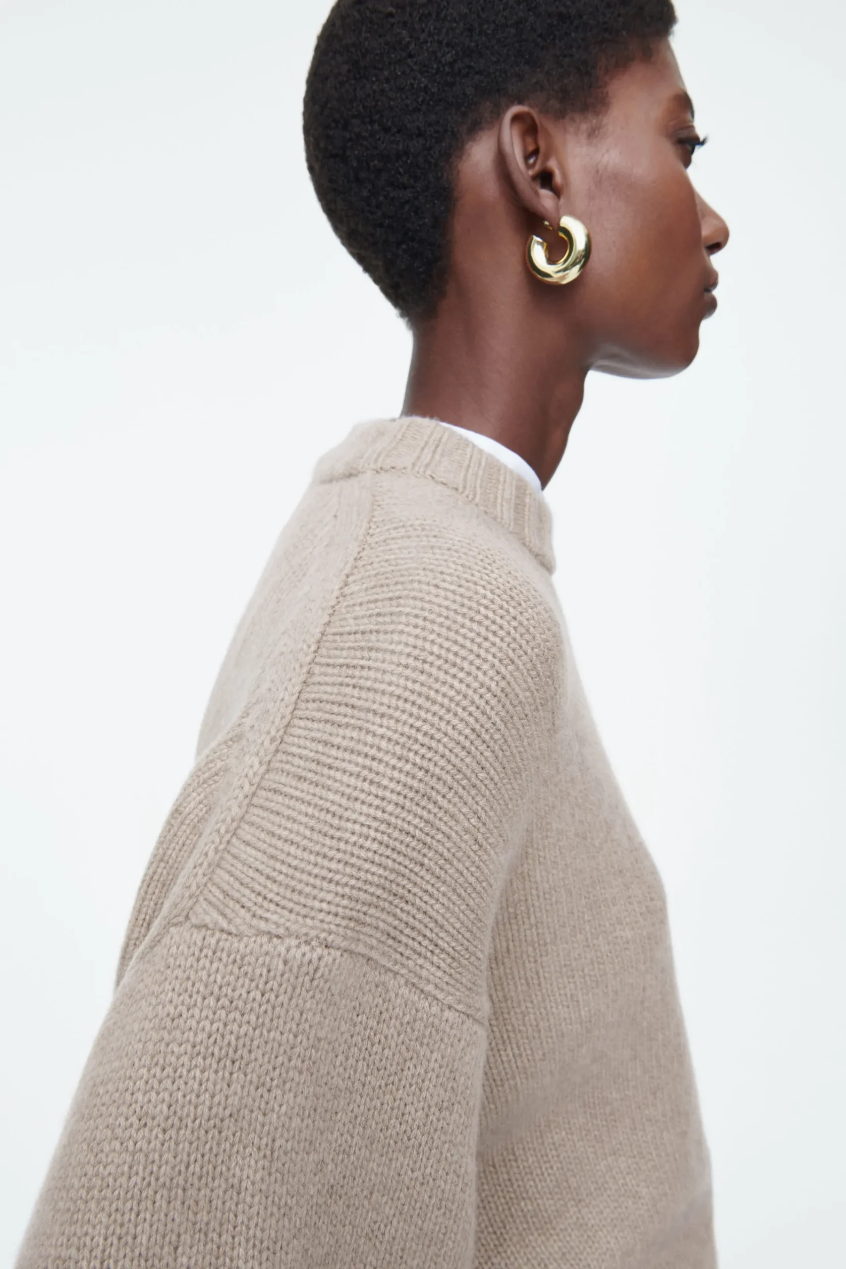 Damen COS Kaschmir | Strickmode*GROBSTRICKPULLOVER AUS KASCHMIR