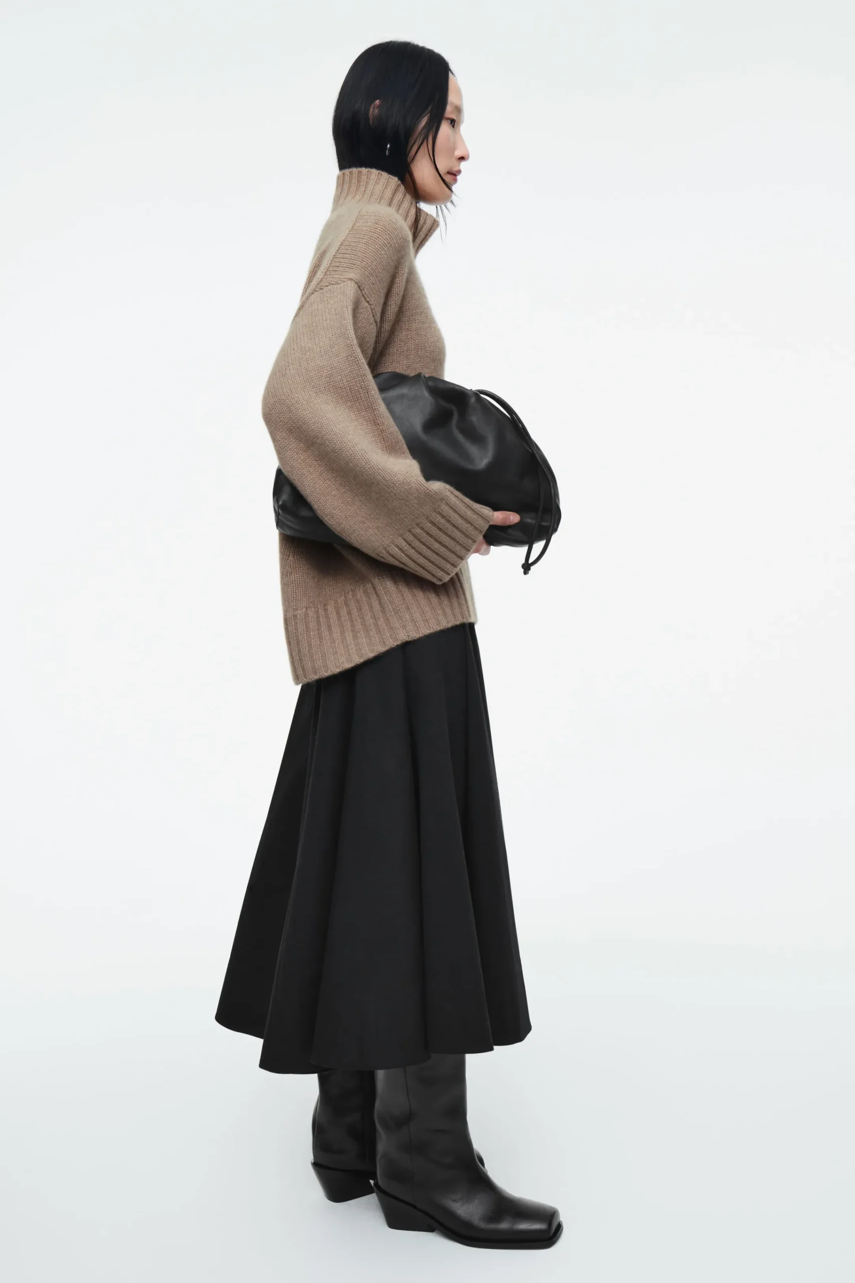 Damen COS Strickmode | Kaschmir*GROBSTRICKPULLOVER AUS KASCHMIR MIT ROLLKRAGEN