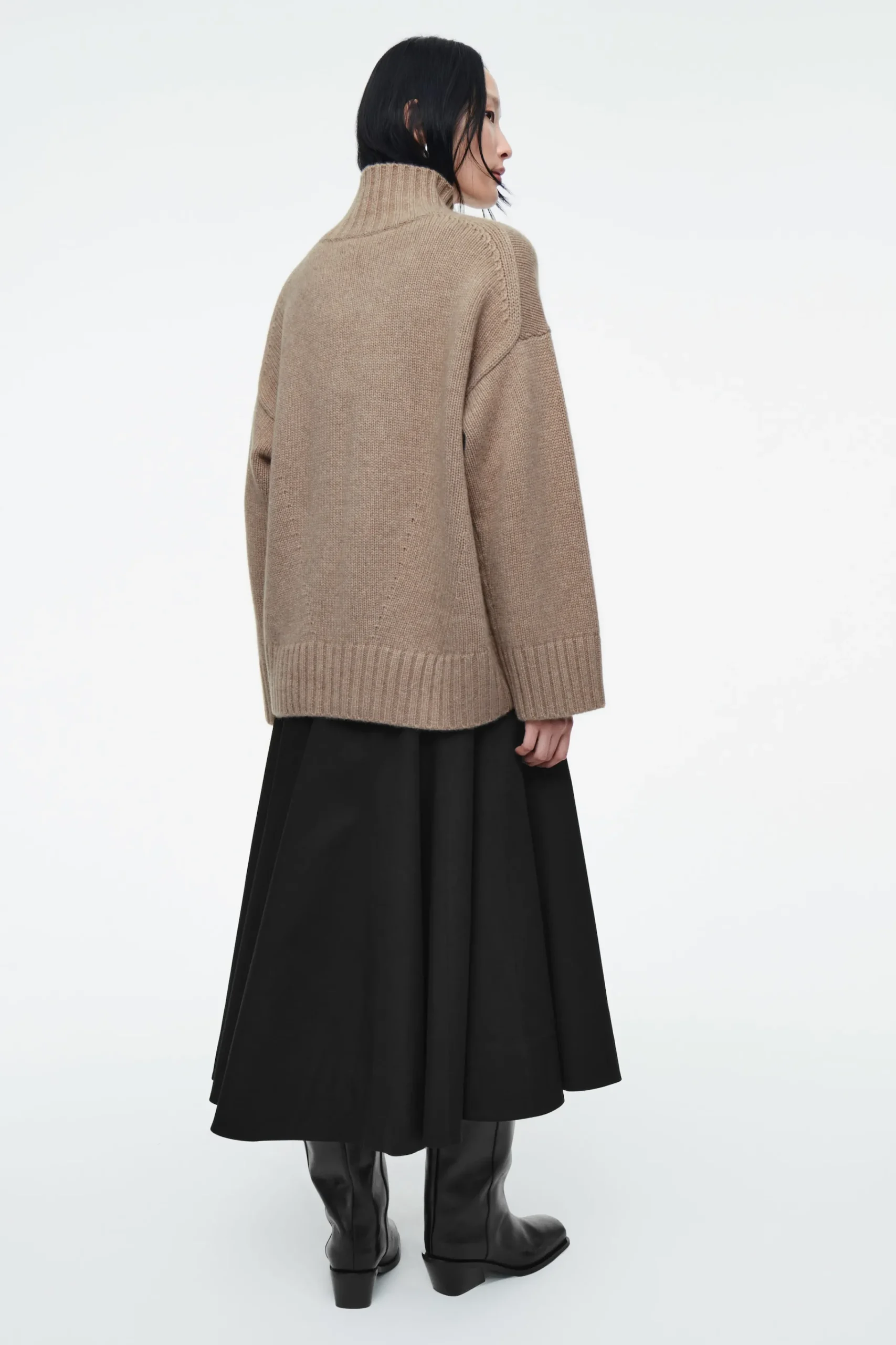 Damen COS Strickmode | Kaschmir*GROBSTRICKPULLOVER AUS KASCHMIR MIT ROLLKRAGEN