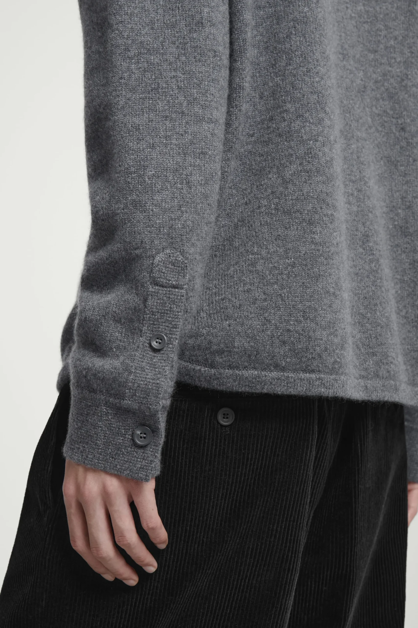 Herren COS Hemden | Pullover*HEMDJACKE AUS KASCHMIR MIT REISSVERSCHLUSS