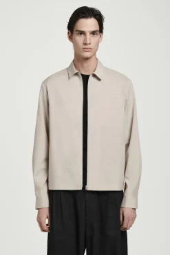 Herren COS Hemden | Mäntel & Jacken*HEMDJACKE AUS TWILL MIT REISSVERSCHLUSS