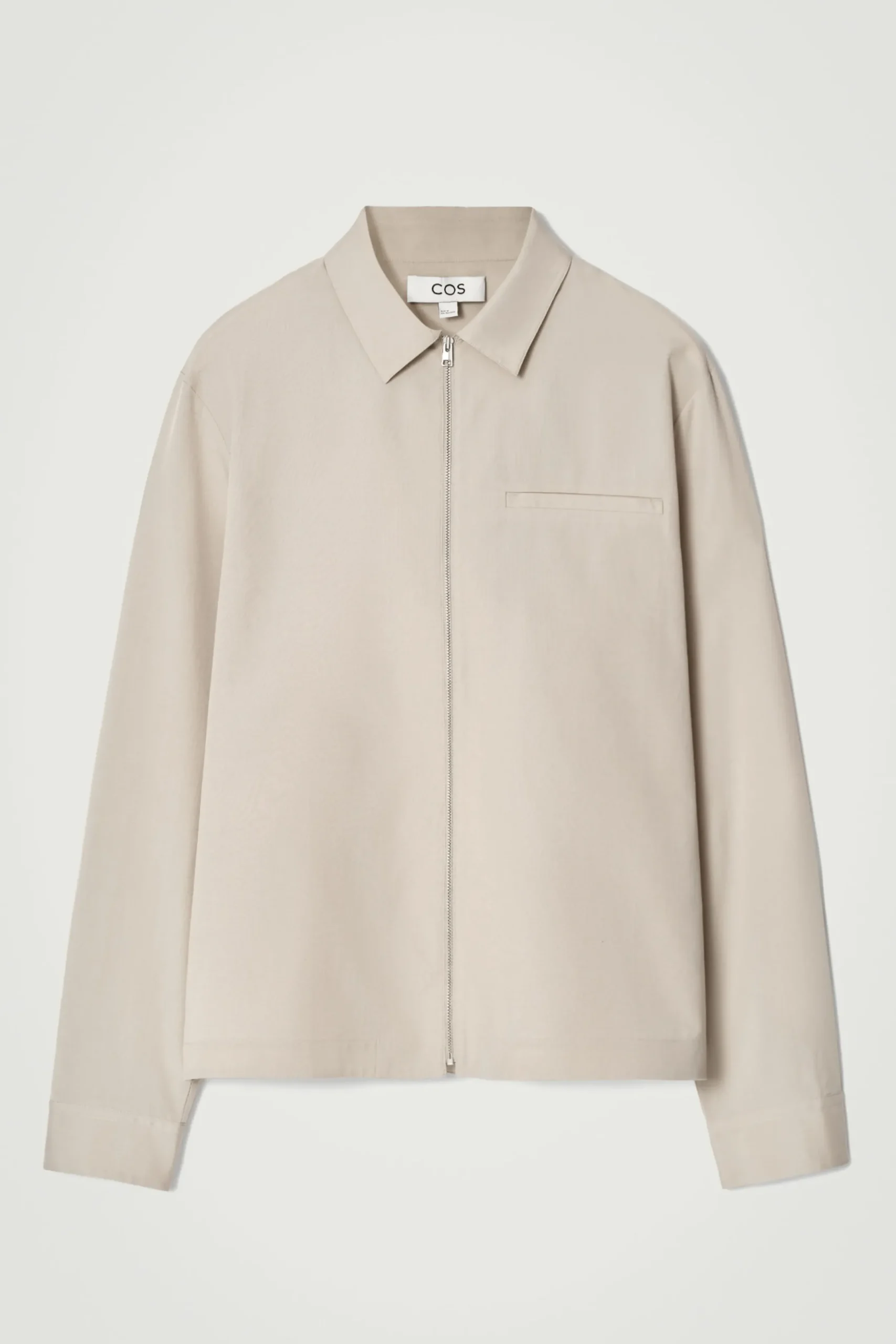 Herren COS Hemden | Mäntel & Jacken*HEMDJACKE AUS TWILL MIT REISSVERSCHLUSS