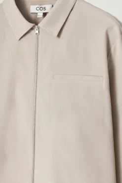 Herren COS Hemden | Mäntel & Jacken*HEMDJACKE AUS TWILL MIT REISSVERSCHLUSS