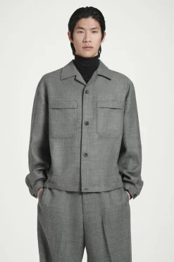 Herren COS Hemden | Mäntel & Jacken*HEMDJACKE AUS WOLLFLANELL