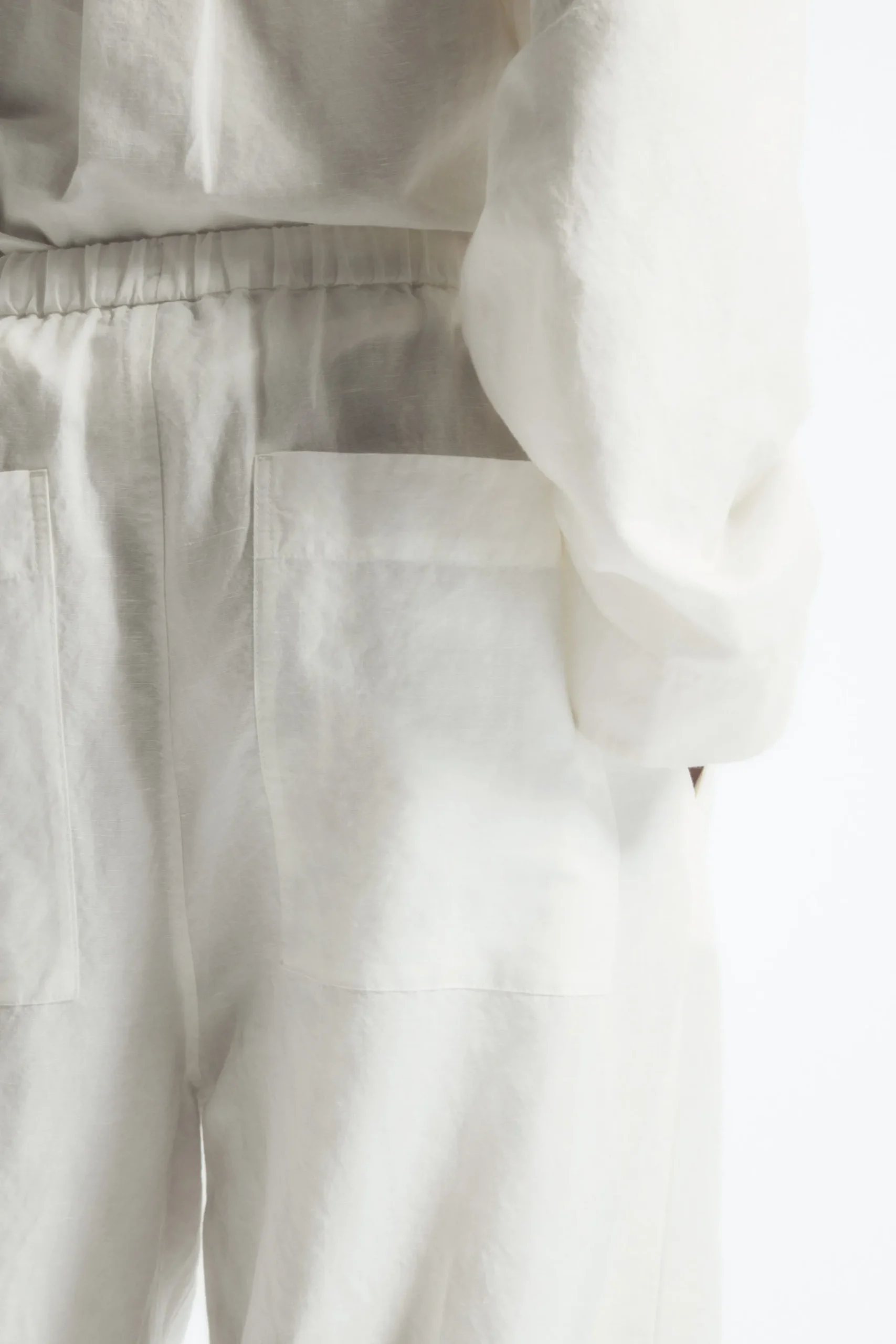 Damen COS Hosen*HOSE AUS LEINEN MIT WEITEM BEIN UND KORDELZUGBUND