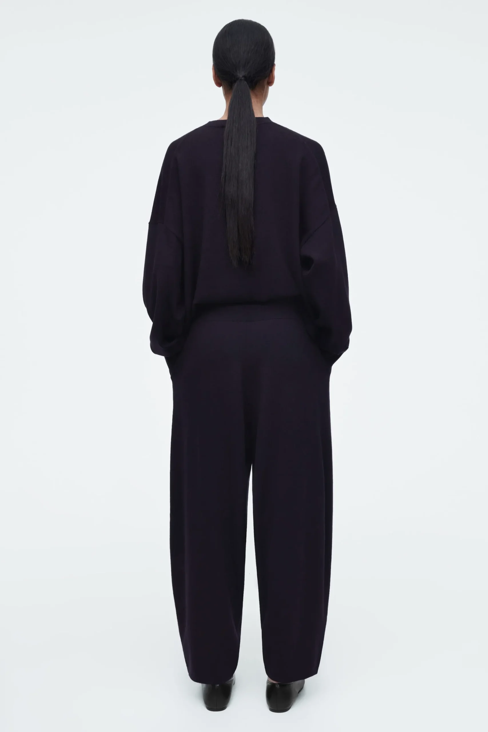 Damen COS Strickmode*HOSE AUS MERINOWOLLE MIT BARREL-BEIN