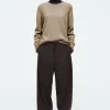 Damen COS Hosen*HOSE AUS TWILL MIT KORDELZUGBUND UND BARREL-BEIN