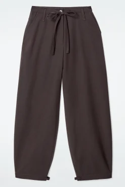 Damen COS Hosen*HOSE AUS TWILL MIT KORDELZUGBUND UND BARREL-BEIN
