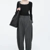 Damen COS Hosen*HOSE AUS WOLL-MIX MIT BARREL-BEIN
