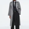 Damen COS Hosen*HOSE AUS WOLL-MIX MIT BARREL-BEIN UND FALTEN