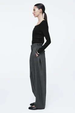 Damen COS Hosen*HOSE AUS WOLL-MIX MIT BARREL-BEIN
