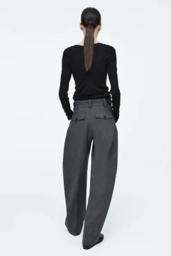 Damen COS Hosen*HOSE AUS WOLL-MIX MIT BARREL-BEIN