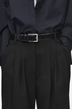 Damen COS Hosen*HOSE AUS WOLL-MIX MIT BARREL-BEIN UND FALTEN