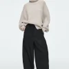 Damen COS Hosen*HOSE MIT BARREL-BEIN UND ELASTISCHEM BUND