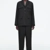 Damen COS Hosen*HOSE MIT GERADEM BEIN UND ELASTISCHEM BUND