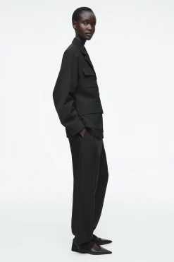 Damen COS Hosen*HOSE MIT GERADEM BEIN UND ELASTISCHEM BUND