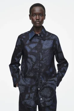 Damen COS Hemden & Blusen | Oberteile*JACQUARD-JEANSHEMD MIT NORMALER PASSFORM
