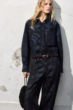 Damen COS Hemden & Blusen | Oberteile*JACQUARD-JEANSHEMD MIT NORMALER PASSFORM