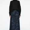 Damen COS Röcke*JACQUARD-MIDIROCK AUS DENIM IN A-LINIE