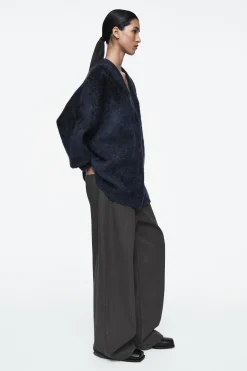Damen COS Strickmode*JACQUARD-STRICKJACKE AUS ALPAKA-MIX