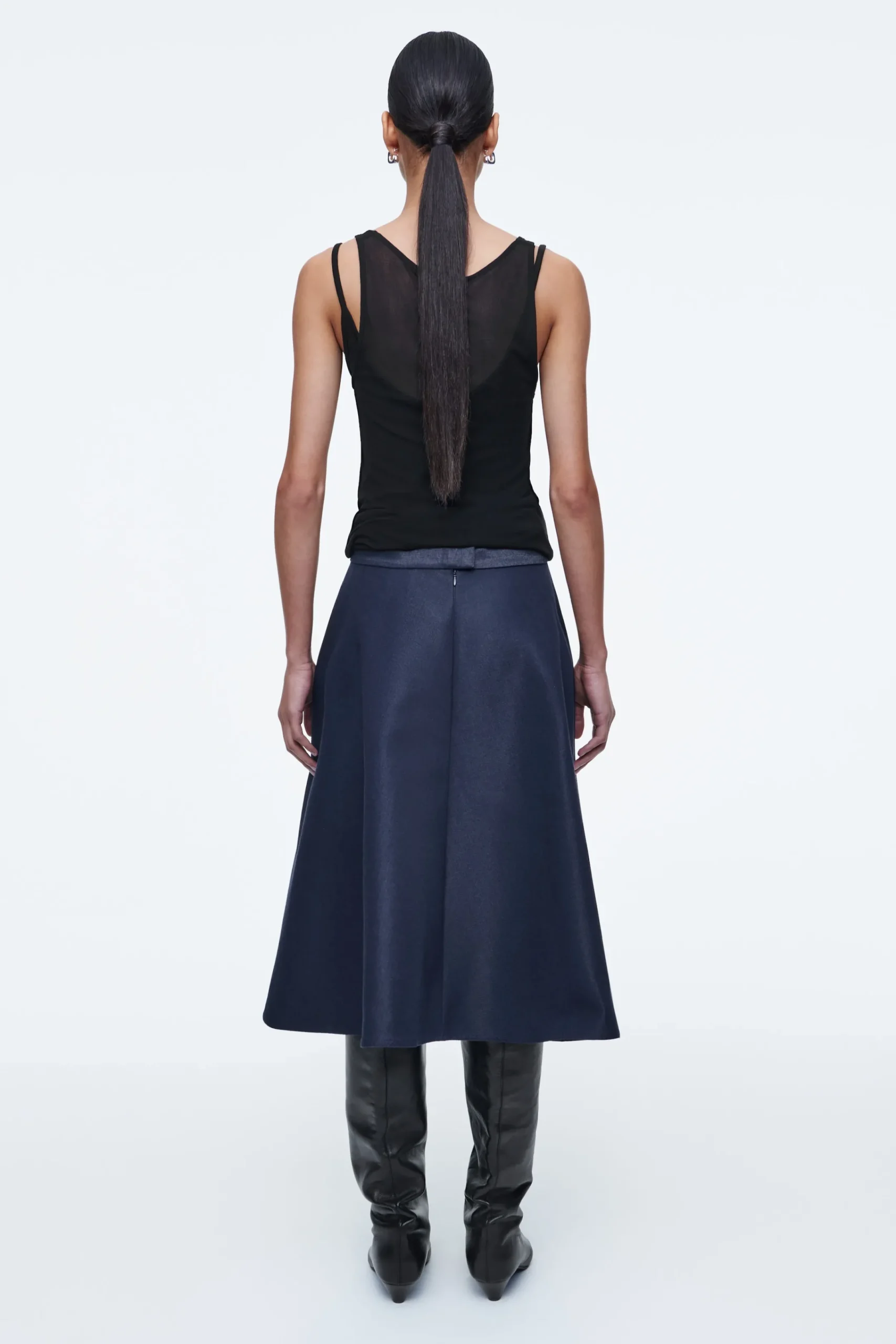 Damen COS Röcke*JEANSROCK IM WET-LOOK
