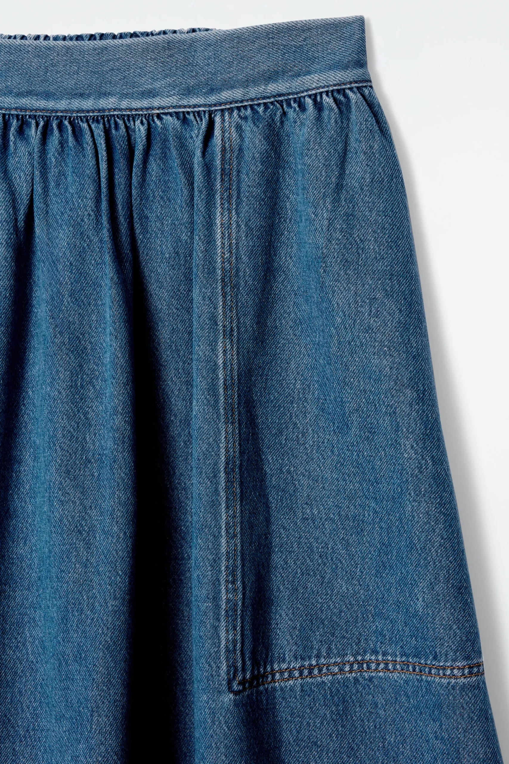 Damen COS Röcke*JEANSROCK IN MIDILÄNGE MIT ELASTISCHEM BUND