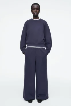 Damen COS Hosen*JOGGINGHOSE AUS GEBÜRSTETER BAUMWOLLE