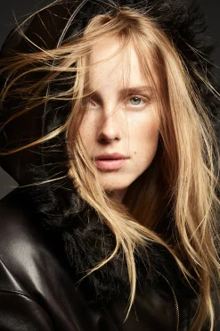 Damen COS Mäntel & Jacken*KAPUZENJACKE AUS NAPPALEDER MIT SHEARLING-FUTTER