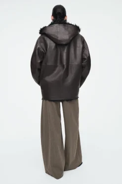 Damen COS Mäntel & Jacken*KAPUZENJACKE AUS NAPPALEDER MIT SHEARLING-FUTTER
