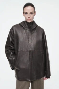 Damen COS Mäntel & Jacken*KAPUZENJACKE AUS NAPPALEDER MIT SHEARLING-FUTTER
