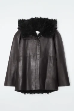 Damen COS Mäntel & Jacken*KAPUZENJACKE AUS NAPPALEDER MIT SHEARLING-FUTTER