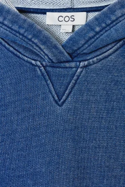 Damen COS Oberteile*KAPUZENPULLOVER AUS JERSEY IM DENIMLOOK